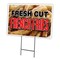 Signmission Fresh Cut French Fries Yard & Stake outdoor plastic coroplast window, C-1216 Fresh Cut French Fries C-1216 Fresh Cut French Fries - alternate 1